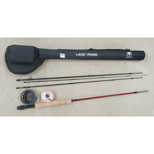 MARTIN LAKE POND FISHING ROD W/ CASE