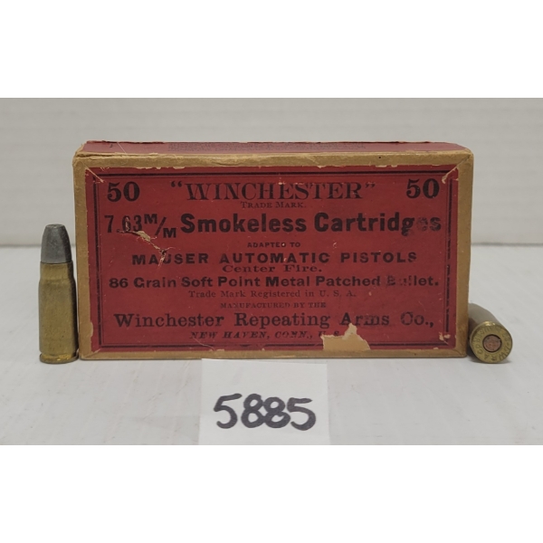 AMMO: 43X WINCHESTER 7.63MM MAUSER 86 GR. SP