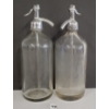 Image 1 : LOT OF 2 - EXCELSIOR BOTTLING CO & THE BEAR - CLEAR ACID-ETCHED - SYPHON BOTTLES