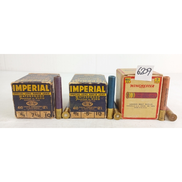 AMMO: 75X WINCHESTER & IMPERIAL .410GA - 3IN - #5 & 7-1/2 SHOT