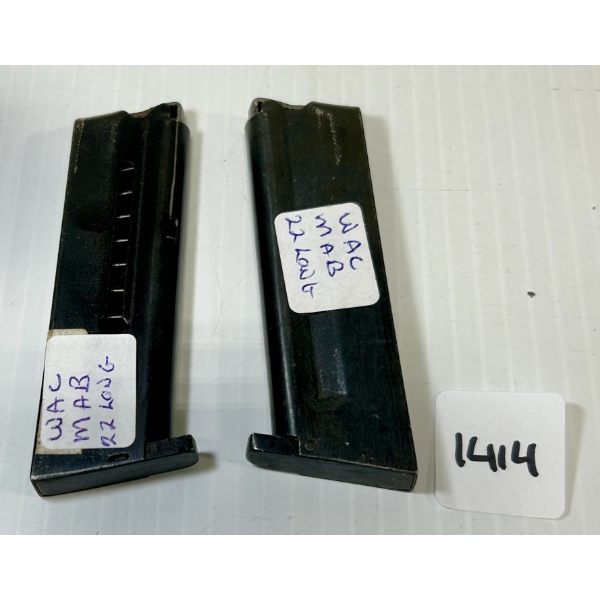 LOT OF 2 - WAC MAB .22 LONG MAGAZINES - PAL REQ.