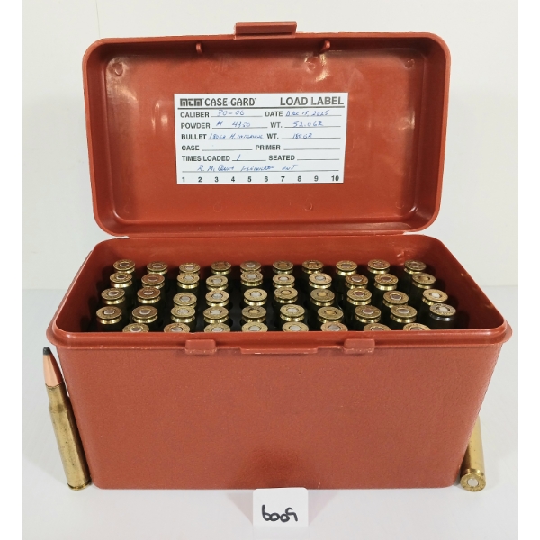 AMMO: 50X MIXED .30-06 SPRG - 180GR - INTERLOCK - RELOADS