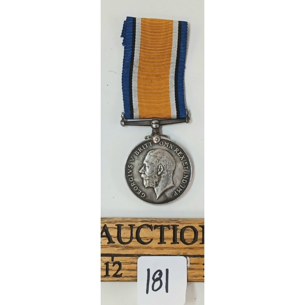 WWI BRITISH SILVER MEDAL - PTE. F. BOUCOCK C.M.G. BDE.