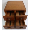 Image 2 : OAK DOVETAILED FILE CARD CABINET