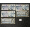 Image 1 : LOT OF 5 - 1954 & 1986 CDN $5 BANKNOTES