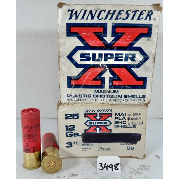 AMMO: 50X WINCHESTER 12 GA 3IN NO.2 & BB 