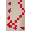 Image 2 : IRISH CHAIN PATTERN COTTON QUILT W/ PRAIRIE POINTS BORDER