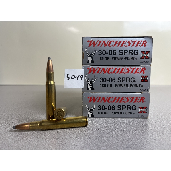 AMMO: 60X WINCHESTER .30-06 180GR. POWERPOINT