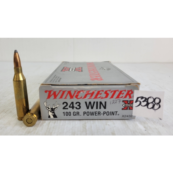 AMMO: 20X WINCHESTER .243WIN - 100GR