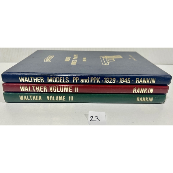 LOT OF 3 - WALTHER PISTOLS REFERENCE BOOKS