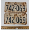 PAIR OF 1956 ONTARIO LICENCE PLATES