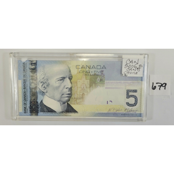 2006 CDN $5 BANKNOTE