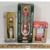 Image 1 : LOT OF 3 - MINI DIECAST GAS PUMPS - TEXACO, EAGLE & RED CROWN