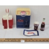 Image 3 : LOT OF 3 - COCA-COLA & PEPSI SALT & PEPPER SHAKERS, & PEPSI COIN BANK