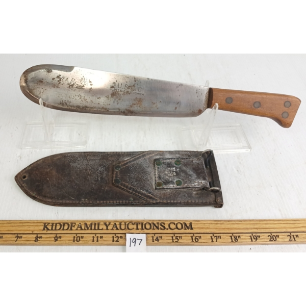 U.S.M.C. VILLAGE BLACKSMITH MACHETE W/ SHEATH