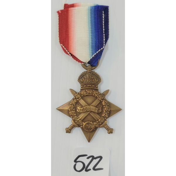 1914-1915 STAR MEDAL - 71770 PTE. E. STUBBS 27 CAN. INF.