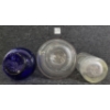 Image 6 : LOT OF 3 - BOTTLES - INCL BUDAPEST SELTZER, SELTZER FLASK, & COBALT BLUE OVOID AQUA DELLA MADONNA