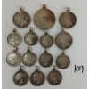 Image 2 : LOT OF 14 - SILVER BRITISH 1 & 2 SHILLINGS & PERUVIAN COINS