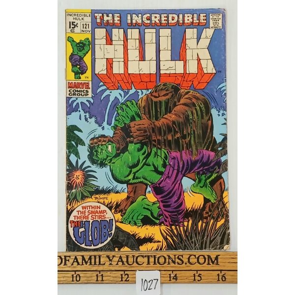 MARVEL COMICS "THE INCREDIBLE HULK" NO. 121 COMIC BOOK