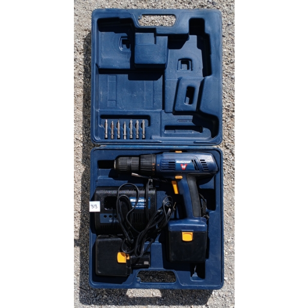 MASTERCRAFT 18V CORDLESS DRILL W/ CHARGER