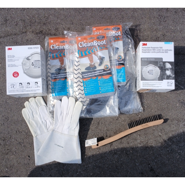 JOB LOT - MASKSGLOVES, CLEAN BOOT COVERS
