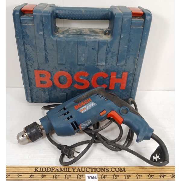 BOSCH CORDED 13MM DRILL W/ CASE