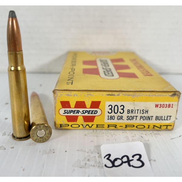 AMMO: 20X WINCHESTER .303 BRIT - 180 GR SP