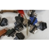 Image 3 : JOB LOT - LEATHER LEG OF MUTTON GUN CASE, CALDWELL BIPOD, 1IN SCOPE RINGS, ETC