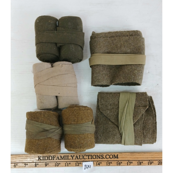 LOT OF 8 - PUTTIES - INCL LONG, SHORT, KHAKI & TAN