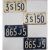 Image 3 : LOT OF 2 - PAIRS OF 1948 & 1949 ONTARIO LICENCE PLATES