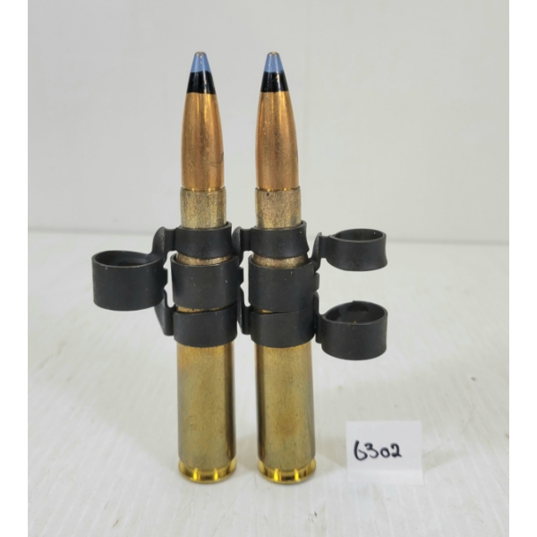 AMMO: 2X UNKNOWN .50 - BLUE BLACK TIP