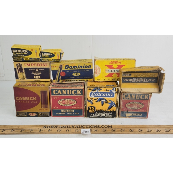 LOT OF 10 - COLLECTIBLE AMMO BOXES