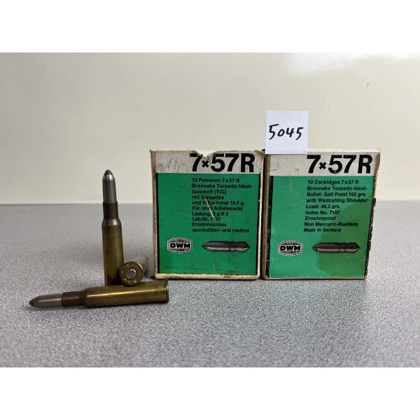 AMMO: 20X DWM 7X57R 162GR. SP 