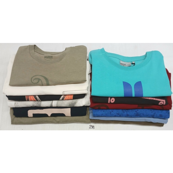 LOT OF 12 - MEN'S T-SHIRTS - MFG WESC, BRIXTON, INSIGHT, ETC