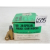 Image 1 : AMMO: APPROX 50X 3-D .38SPL - POLICE CARTRIDGES