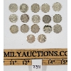 Image 2 : LOT OF 17 - CDN 10 CENT COINS - INCL 1967 & 1968 