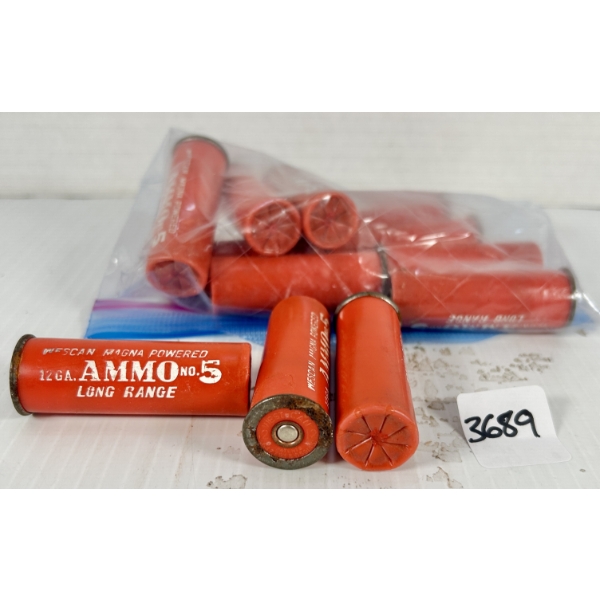 AMMO: 12X WESCAN 12 GA 2-3/4 IN - #5