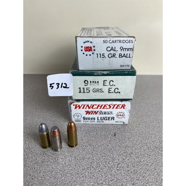 AMMO: 130X MIXED 9MM 