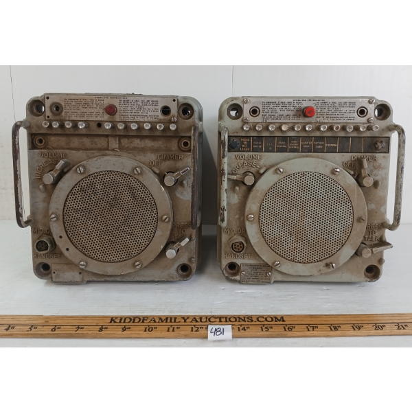 LOT OF 2 - NAUTICAL INTERCOMMUNICATION STATIONS - LS-386A/SIC