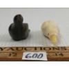 Image 3 : LOT OF 2 - BIRD FIGURES BY UNKNOWN ARTIST - STONE