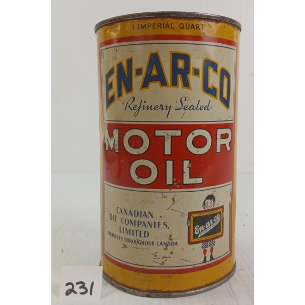 EN-AR-CO MOTOR OIL QT CAN
