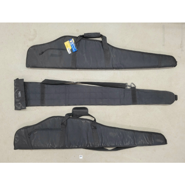 LOT OF 3 - SOFT LONG GUN CASES