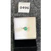 Image 3 : WOMEN'S 10K GOLD RING W/ SQUARE CUT EMERALD
