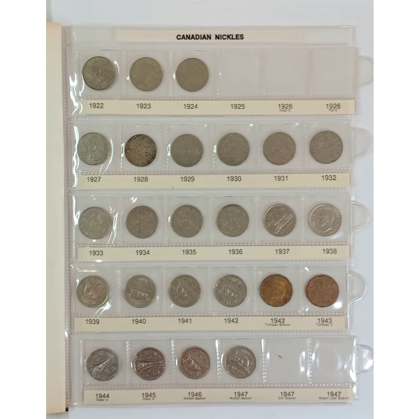 1922-1992 CDN NICKELS BOOKLET