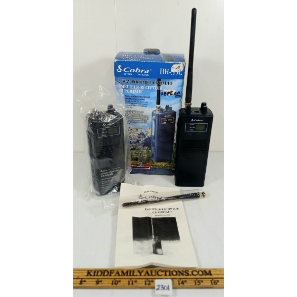 LOT OF 2 - COBRA PORTABLE CB RADIOS