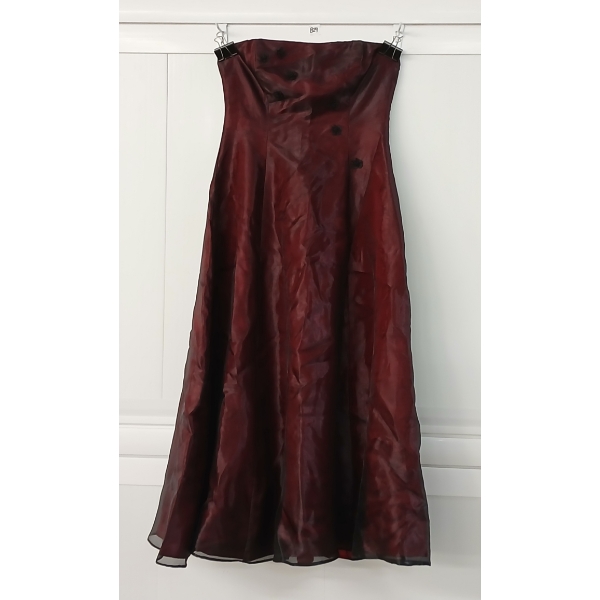 WOMEN'S ALFRED SUNG STRAPLESS FORMAL DRESS
