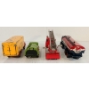 Image 2 : LOT OF 4 - DINKY TOYS DIECAST CARS - HEINZ BEDFORD, FIRE TRUCK, REGENT TANKER & GARBAGE TRUCK