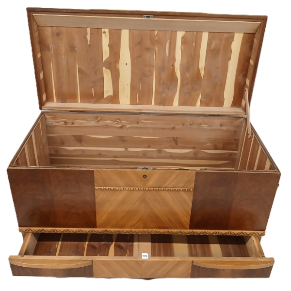 CEDAR BLANKET CHEST W/ DRAWER