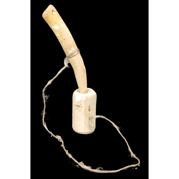 INUIT RING & PIN GAME BY UNKNOWN ARTIST - BONE