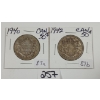 Image 1 : LOT OF 2 - 1940 & 1942 CDN 50 CENT PCS